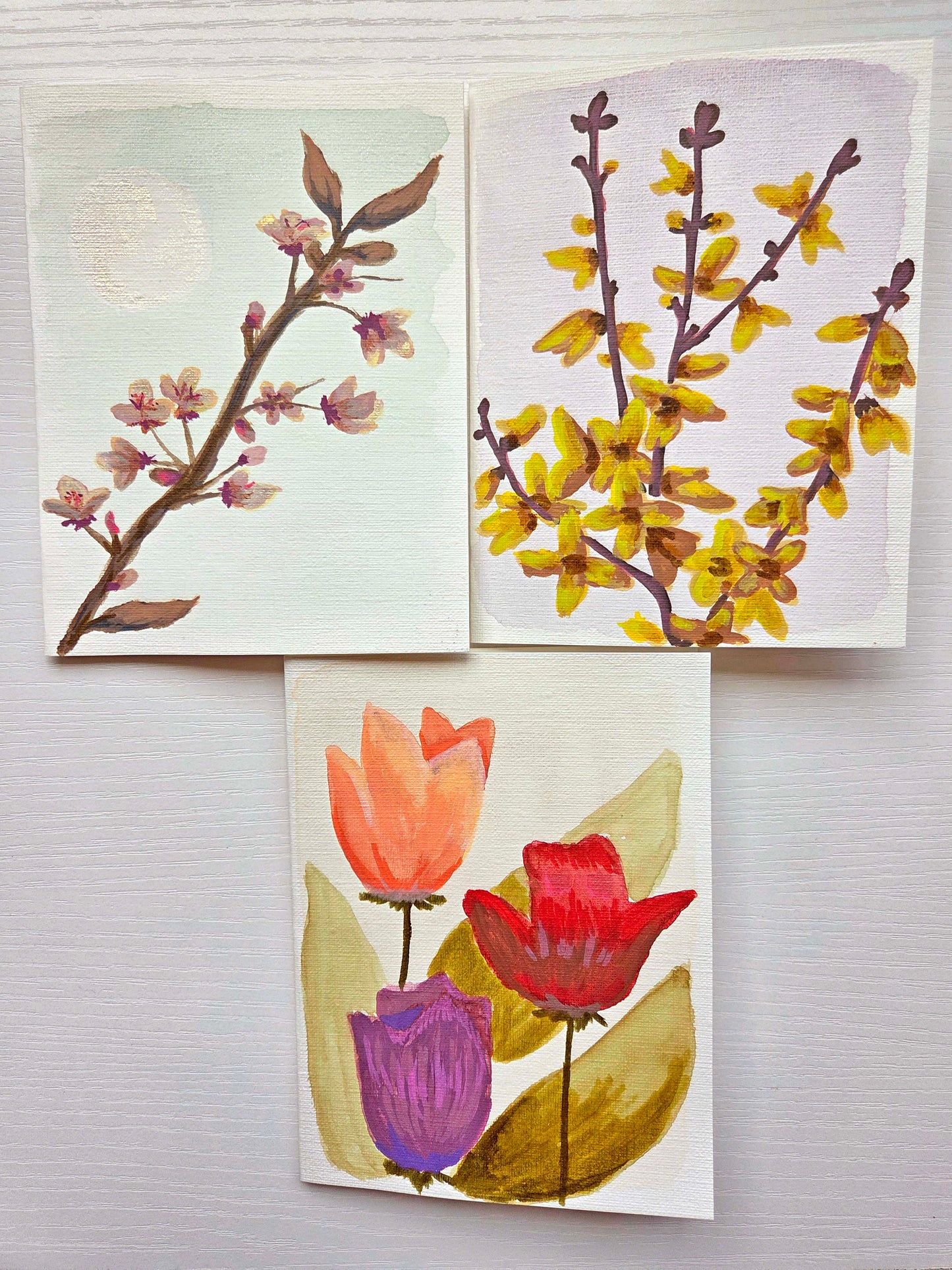 "Burgeon" Greeting Card Set of 3