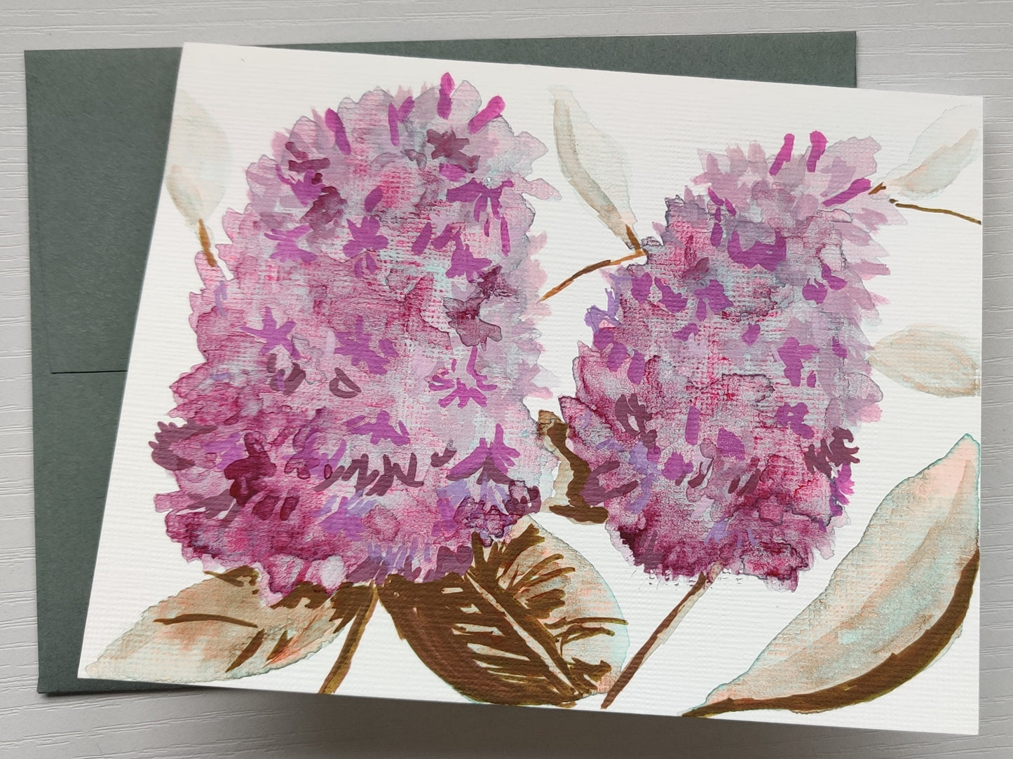 "Efflorescence" - Lilac Greeting Card