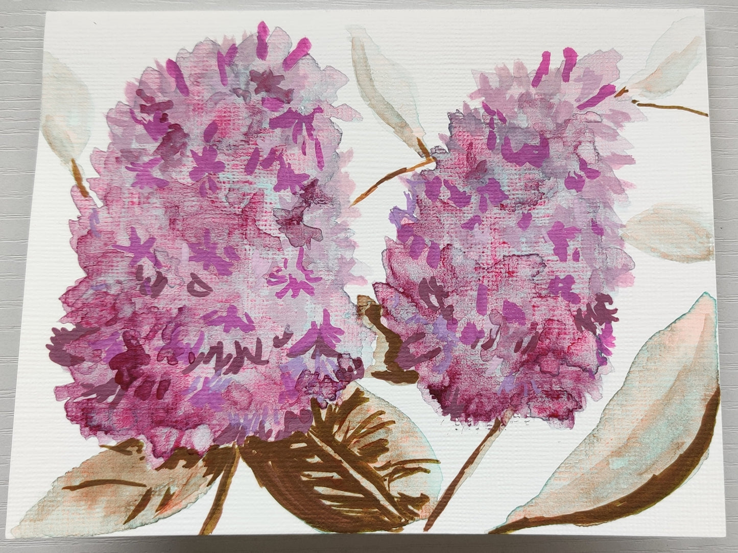 "Efflorescence" - Lilac Greeting Card