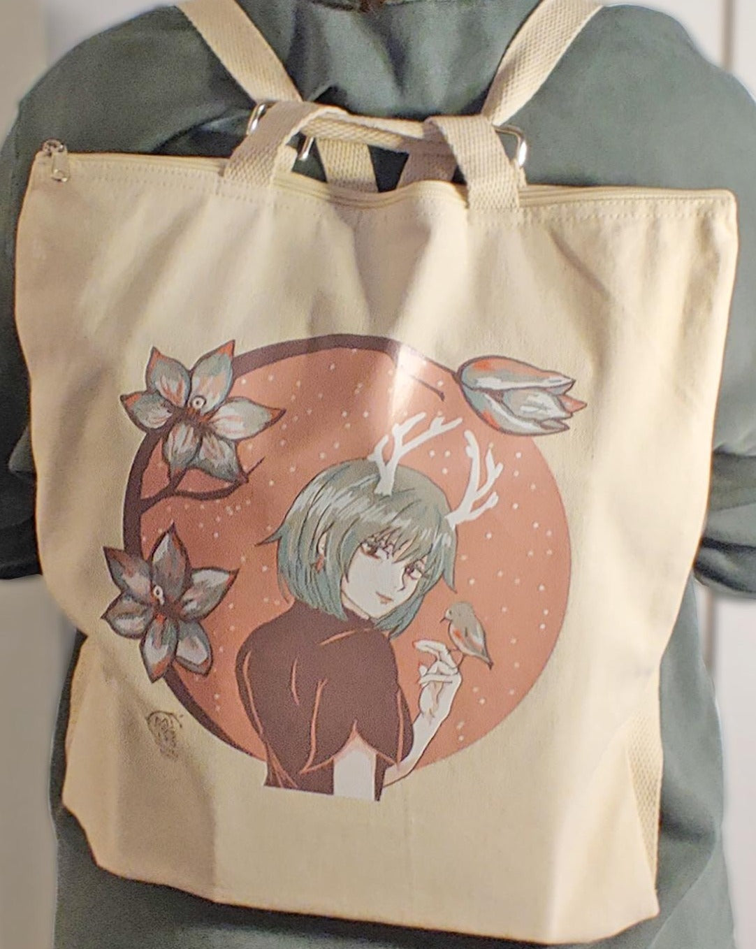 Sun Orchid Convertible Totebag