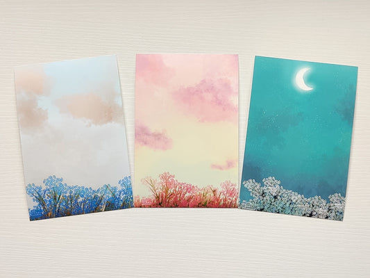 Set of 3 Postcards - Forget-Me-Not