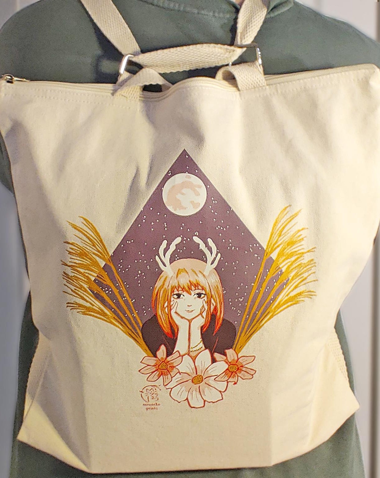 Autumn Cosmos Convertible Tote Bag