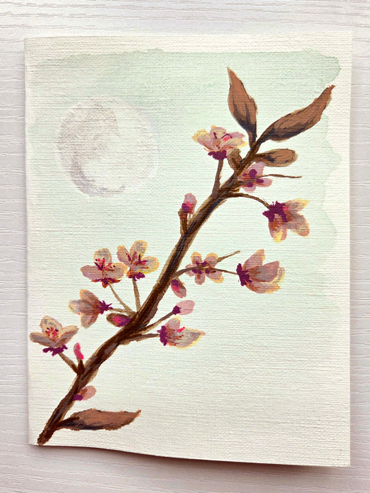 "Burgeon" - Plum Blossoms Greeting Card
