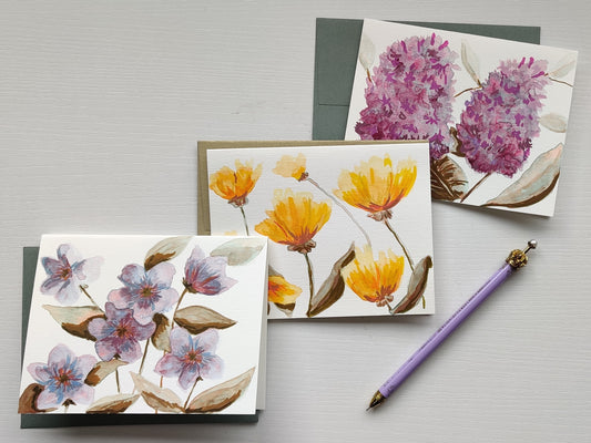 "Efflorescence" Greeting Card Set of 3
