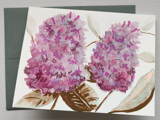 "Efflorescence" - Lilac Greeting Card