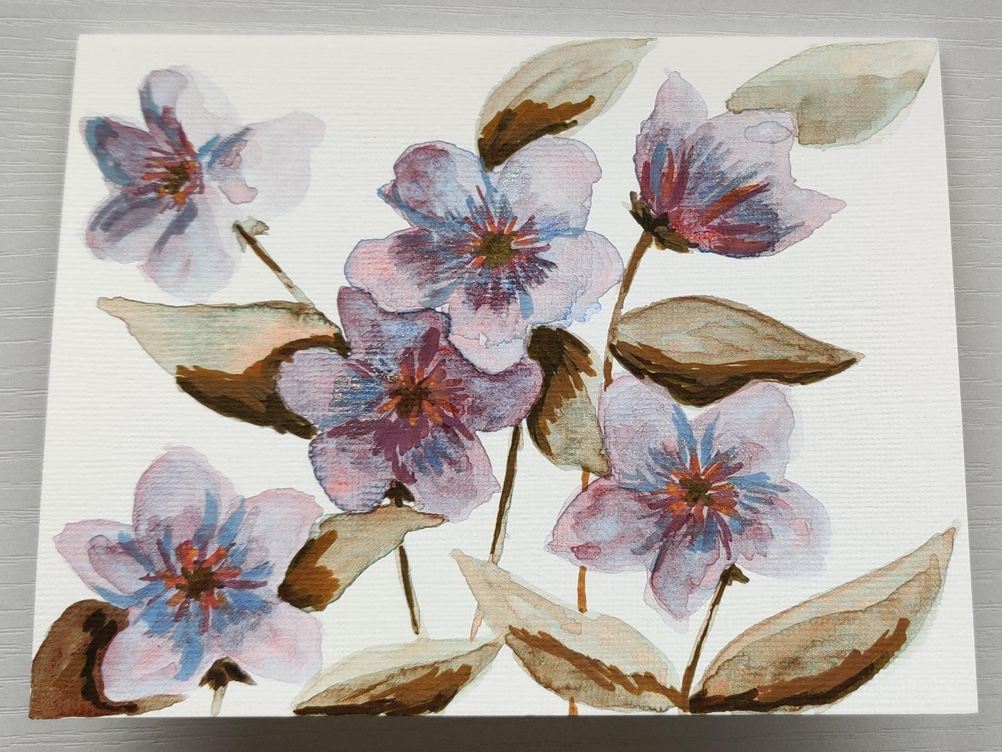"Efflorescence" - Forget-Me-Not Greeting Card