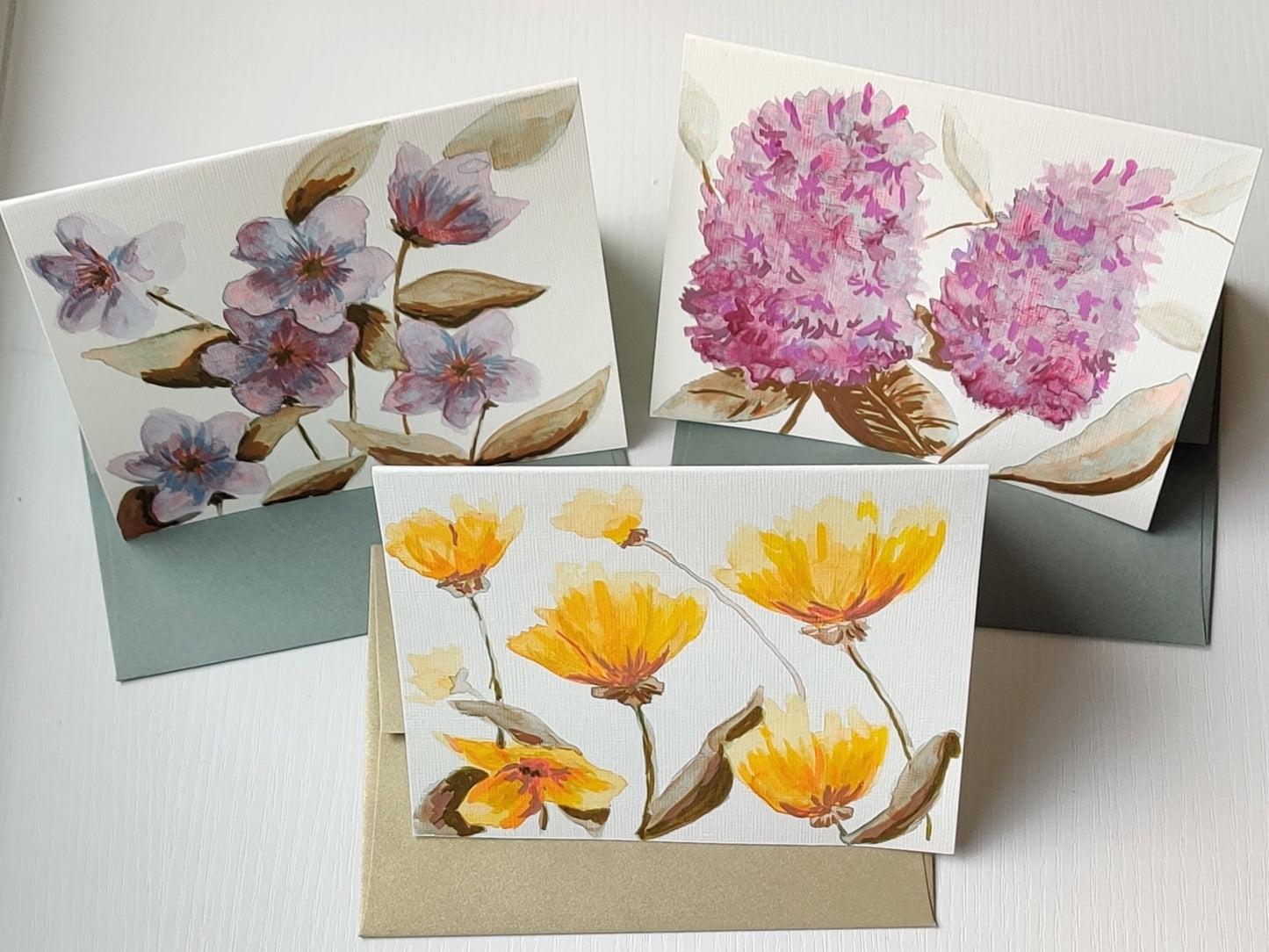 "Efflorescence" Greeting Card Set of 3