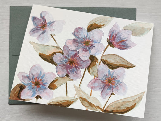 "Efflorescence" - Forget-Me-Not Greeting Card